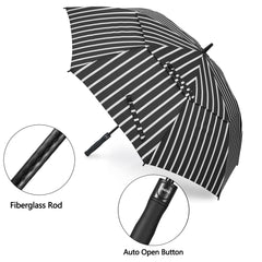 BAGAIL Golf Umbrella 68/62/58 Inch Large Oversize Double Canopy Vented Automatic Open Stick Umbrellas for Men and Women(Black,68 inch) BAGAIL UMBRELLA