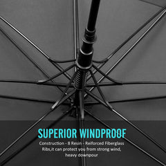 BAGAIL Golf Umbrella 68/62/58 Inch Large Oversize Double Canopy Vented Automatic Open Stick Umbrellas for Men and Women(Black,68 inch) BAGAIL UMBRELLA