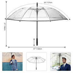 BAGAIL Golf Umbrella 68/62/58 Inch Large Oversize Double Canopy Vented Automatic Open Stick Umbrellas for Men and Women(Black,68 inch) BAGAIL UMBRELLA