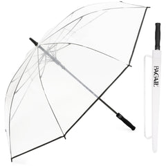 BAGAIL Golf Umbrella 68/62/58 Inch Large Oversize Double Canopy Vented Automatic Open Stick Umbrellas for Men and Women(Black,68 inch) BAGAIL UMBRELLA Clear / 54 in