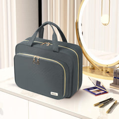 BAGAIL Hanging Toiletry Bag for Women Water-resistant Cosmetic Bag Large Capacity Travel Makeup Organizer for Full-Sized Travel Essentials(Classic+Jewelry Bag, Black) Bagail COSMETIC_CASE