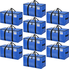 BAGAIL Heavy Duty Moving Bags with Strong Handle, Extra Large Moving Boxes, Storage Tote for Clothes, College Moving Supplies(Black, 2 Pack) BAGAIL STORAGE_BAG Blue / 80L-10pack