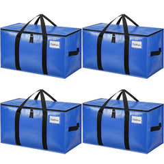 BAGAIL Heavy Duty Moving Bags with Strong Handle, Extra Large Moving Boxes, Storage Tote for Clothes, College Moving Supplies(Black, 2 Pack) BAGAIL STORAGE_BAG Blue / 80L-4pack