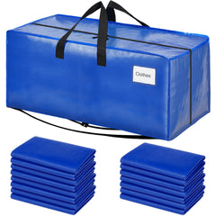 BAGAIL Heavy Duty Moving Bags with Strong Handle, Extra Large Moving Boxes, Storage Tote for Clothes, College Moving Supplies(Black, 2 Pack) BAGAIL STORAGE_BAG Blue / 86L-16pack-Backpack