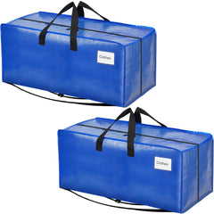 BAGAIL Heavy Duty Moving Bags with Strong Handle, Extra Large Moving Boxes, Storage Tote for Clothes, College Moving Supplies(Black, 2 Pack) BAGAIL STORAGE_BAG Blue / 86L-2pack-Backpack
