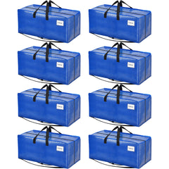BAGAIL Heavy Duty Moving Bags with Strong Handle, Extra Large Moving Boxes, Storage Tote for Clothes, College Moving Supplies(Black, 2 Pack) BAGAIL STORAGE_BAG Blue / 86L-8pack-Backpack