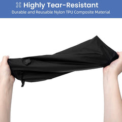 BAGAIL Large Airtight Compression bags for travel,Vacuum Space saver Bags for suitcase and backpack.Durable and Reusable Nylon TPU composite material with IPX8 Waterproof Zipper Bagail