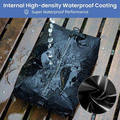BAGAIL Large Airtight Compression bags for travel,Vacuum Space saver Bags for suitcase and backpack.Durable and Reusable Nylon TPU composite material with IPX8 Waterproof Zipper Bagail