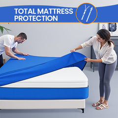BAGAIL Mattress Bags for Moving, Mattress Covers with Heavy Duty Handles, Reusable Mattress Storage Bag for Moving Supplies(Blue, Full XL) BAGAIL STORAGE_COVER