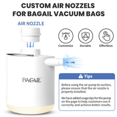 BAGAIL TPU Vacuum Bag for Travel, Reusable Compression Bag with IPX8 Waterproof Zipper, Save Space for Suitcase, Backpack and Carry on (Beige, ExtraLarge, No Pump) BAGAIL STORAGE_BAG