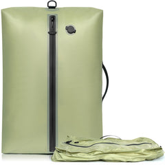 BAGAIL TPU Vacuum Bag for Travel, Reusable Compression Bag with IPX8 Waterproof Zipper, Save Space for Suitcase, Backpack and Carry on (Beige, ExtraLarge, No Pump) BAGAIL STORAGE_BAG GREEN / ExtraLarge - No Pump