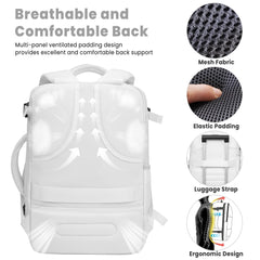 BAGAIL Travel Laptop Backpack, Carry on with USB Port, Luggage Bag for Holiday-Beige BAGAIL BACKPACK