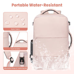 BAGAIL Travel Laptop Backpack, Carry on with USB Port, Luggage Bag for Holiday-Beige BAGAIL BACKPACK