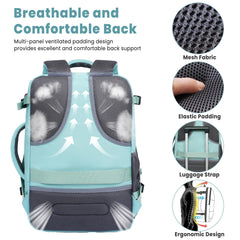 BAGAIL Travel Laptop Backpack, Carry on with USB Port, Luggage Bag for Holiday-Beige BAGAIL BACKPACK
