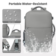 BAGAIL Travel Laptop Backpack, Carry on with USB Port, Luggage Bag for Holiday-Beige BAGAIL BACKPACK