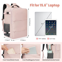 BAGAIL Travel Laptop Backpack, Carry on with USB Port, Luggage Bag for Holiday-Beige BAGAIL BACKPACK