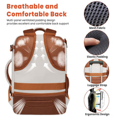 BAGAIL Travel Laptop Backpack, Carry on with USB Port, Luggage Bag for Holiday-Beige BAGAIL BACKPACK