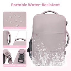 BAGAIL Travel Laptop Backpack, Carry on with USB Port, Luggage Bag for Holiday-Beige BAGAIL BACKPACK