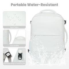 BAGAIL Travel Laptop Backpack, Carry on with USB Port, Luggage Bag for Holiday-Beige BAGAIL BACKPACK