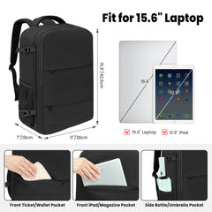 BAGAIL Travel Laptop Backpack, Carry on with USB Port, Luggage Bag for Holiday-Beige BAGAIL BACKPACK