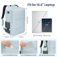 BAGAIL Travel Laptop Backpack, Carry on with USB Port, Luggage Bag for Holiday-Beige BAGAIL BACKPACK