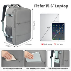 BAGAIL Travel Laptop Backpack, Carry on with USB Port, Luggage Bag for Holiday-Beige BAGAIL BACKPACK