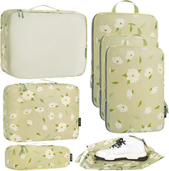 Bagail Ultralight Packing Cubes 7 Set, 3 Compression Packing Cubes 3 Packing Organizers With 1 Shoe Bag BAGAIL STORAGE_BAG 黑色