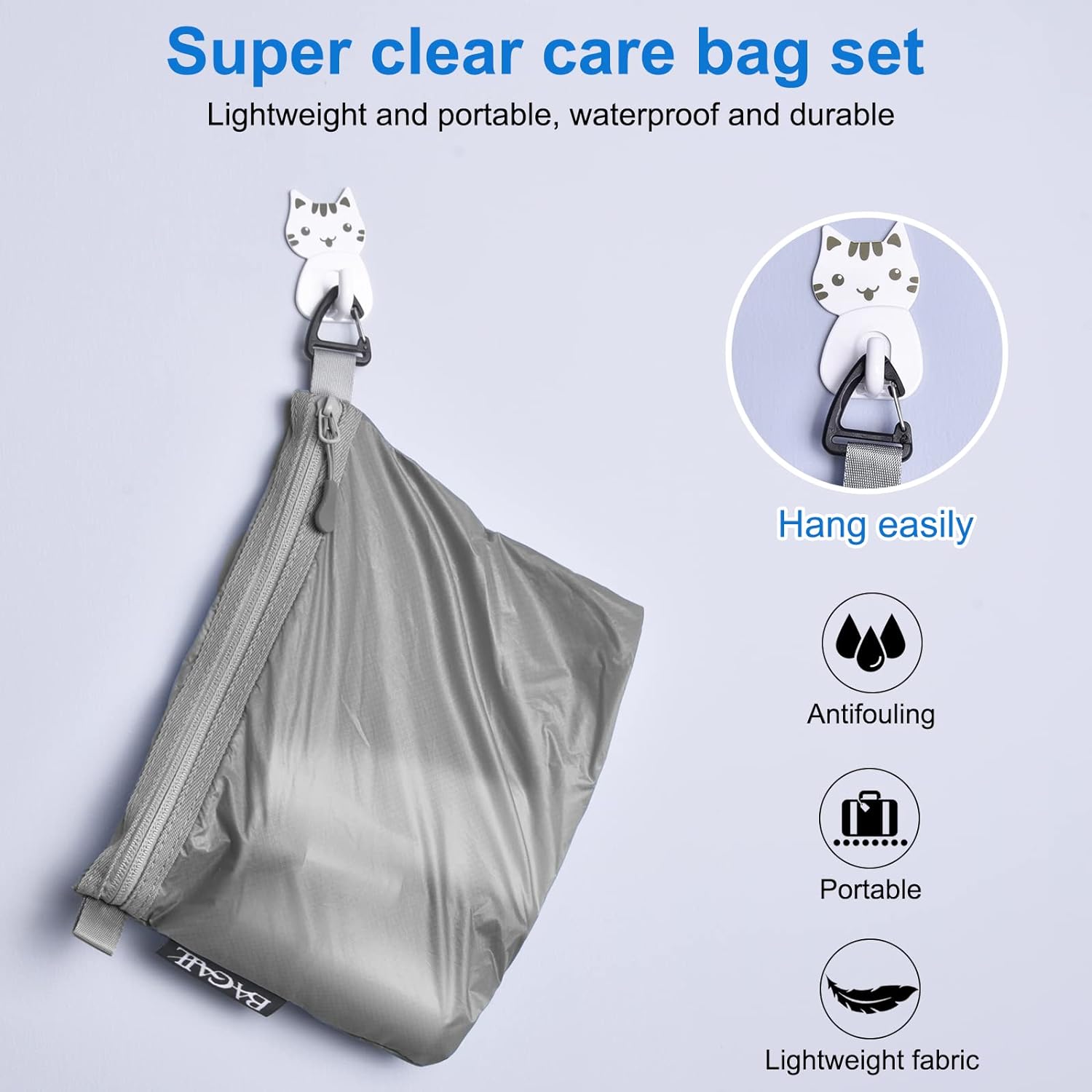 Belit 30 Pcs Travel Storage Bags, Reusable Plastic Zipper Bags for Hospital Bag, Frosted Waterproof Multifunctional Luggage Storage Pouch for
