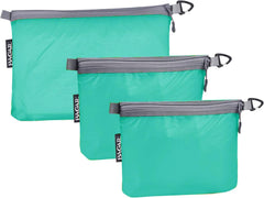 Bagail Ultralight Zipper Pouch Travel Packing Bags for Toiletries, Document, Electronics BAGAIL COSMETIC_CASE Turquoise