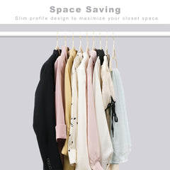 BAGAIL Velvet Hangers 50 Pack, Non Slip 360 Degree Swivel Hook Strong and Durable Clothes Hangers for Coats, Suit, Shirt Dress, Pants & Dress Clothes(Black, 50 Pack) BAGAIL CLOTHES_HANGER