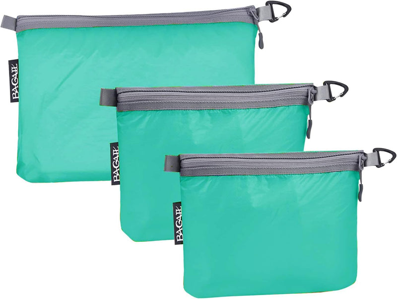 Bagail Water-resistant Airtight Zipper Pouch Ultra-light Travel Packing Bags for Toiletries, Document, Electronics-Black BAGAIL CARRIER_BAG_CASE