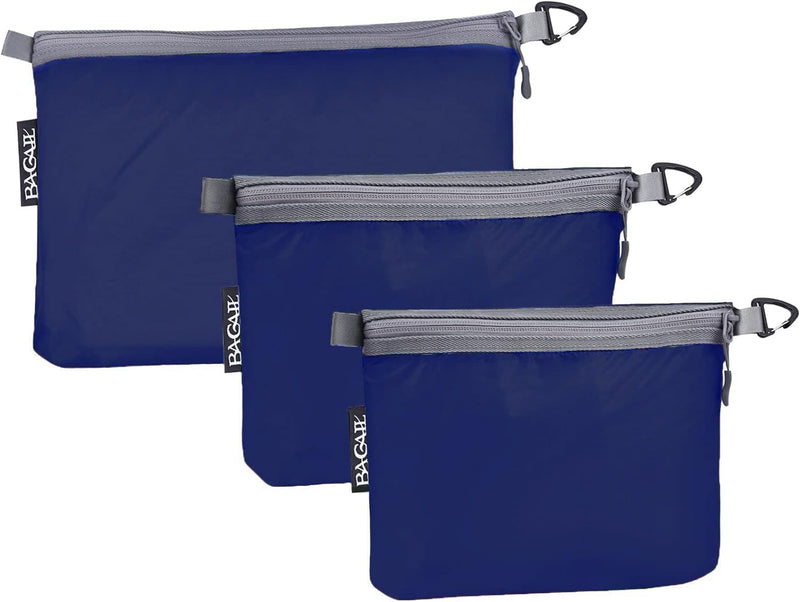 Bagail Water-resistant Airtight Zipper Pouch Ultra-light Travel Packing Bags for Toiletries, Document, Electronics-Black BAGAIL CARRIER_BAG_CASE