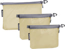 Bagail Water-resistant Airtight Zipper Pouch Ultra-light Travel Packing Bags for Toiletries, Document, Electronics-Black BAGAIL CARRIER_BAG_CASE
