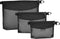 Bagail Water-resistant Airtight Zipper Pouch Ultra-light Travel Packing Bags for Toiletries, Document, Electronics-Black BAGAIL CARRIER_BAG_CASE