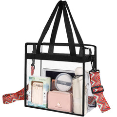 Clear bags Stadium Approved Clear Tote Bag with Zipper Closure Crossbody Messenger Shoulder Bag with Adjustable Strap BAGAIL HANDBAG Ethnic Arrow