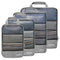 BAGAIL 4 Set/5 Set/6 Set Compression Packing Cubes Travel Expandable Packing Organizers BAGAIL STORAGE_BAG Grey