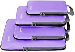 BAGAIL 4 Set/5 Set/6 Set Compression Packing Cubes Travel Expandable Packing Organizers BAGAIL STORAGE_BAG Lavender