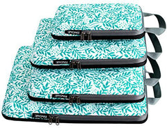 BAGAIL 4 Set/5 Set/6 Set Compression Packing Cubes Travel Expandable Packing Organizers BAGAIL STORAGE_BAG Leaf