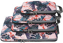 BAGAIL 4 Set/5 Set/6 Set Compression Packing Cubes Travel Expandable Packing Organizers BAGAIL STORAGE_BAG Pink Flamingos