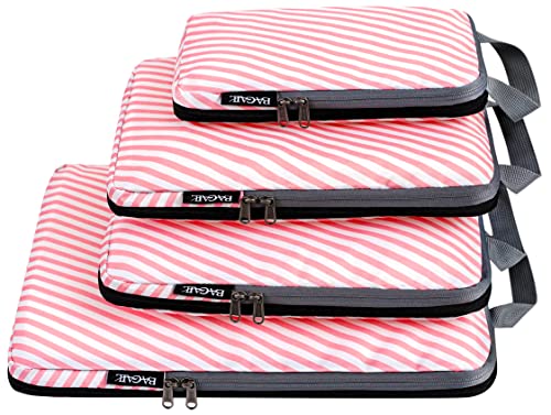 Compression Packing Cubes Travel Expandable Packing Organizers 4 Set Black