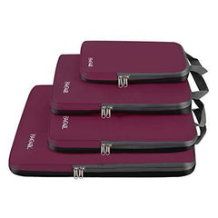 BAGAIL 4 Set/5 Set/6 Set Compression Packing Cubes Travel Expandable Packing Organizers BAGAIL STORAGE_BAG Red Wine