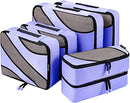 BAGAIL 6 Set Packing Cubes,3 Various Sizes Travel Luggage Packing Organizers BAGAIL STORAGE_BAG Lavender