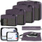 BAGAIL 8 Set Packing Cubes Luggage Packing Organizers for Travel Accessories BAGAIL STORAGE_BAG 8 Set Dark Grey