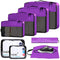 BAGAIL 8 Set Packing Cubes Luggage Packing Organizers for Travel Accessories BAGAIL STORAGE_BAG 8 Set Purple