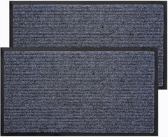 BAGAIL BASICS Door Mat 2-Pack, Indoor Outdoor Doormat Entryway Mats Front Porch Doormats, Non-Slip Dirt-Resistant Entrance Rug, Easy Clean and Durable - 36*24 inches, Steel Grey BAGAIL BASICS