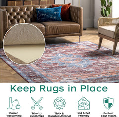 BAGAIL Basics Non Slip Rug Pad Gripper 8 x 10 Feet Extra Thick Carpet Pads for Area Rugs and Hardwood Floors, Keep Your Rugs Safe and in Place BAGAIL BASICS