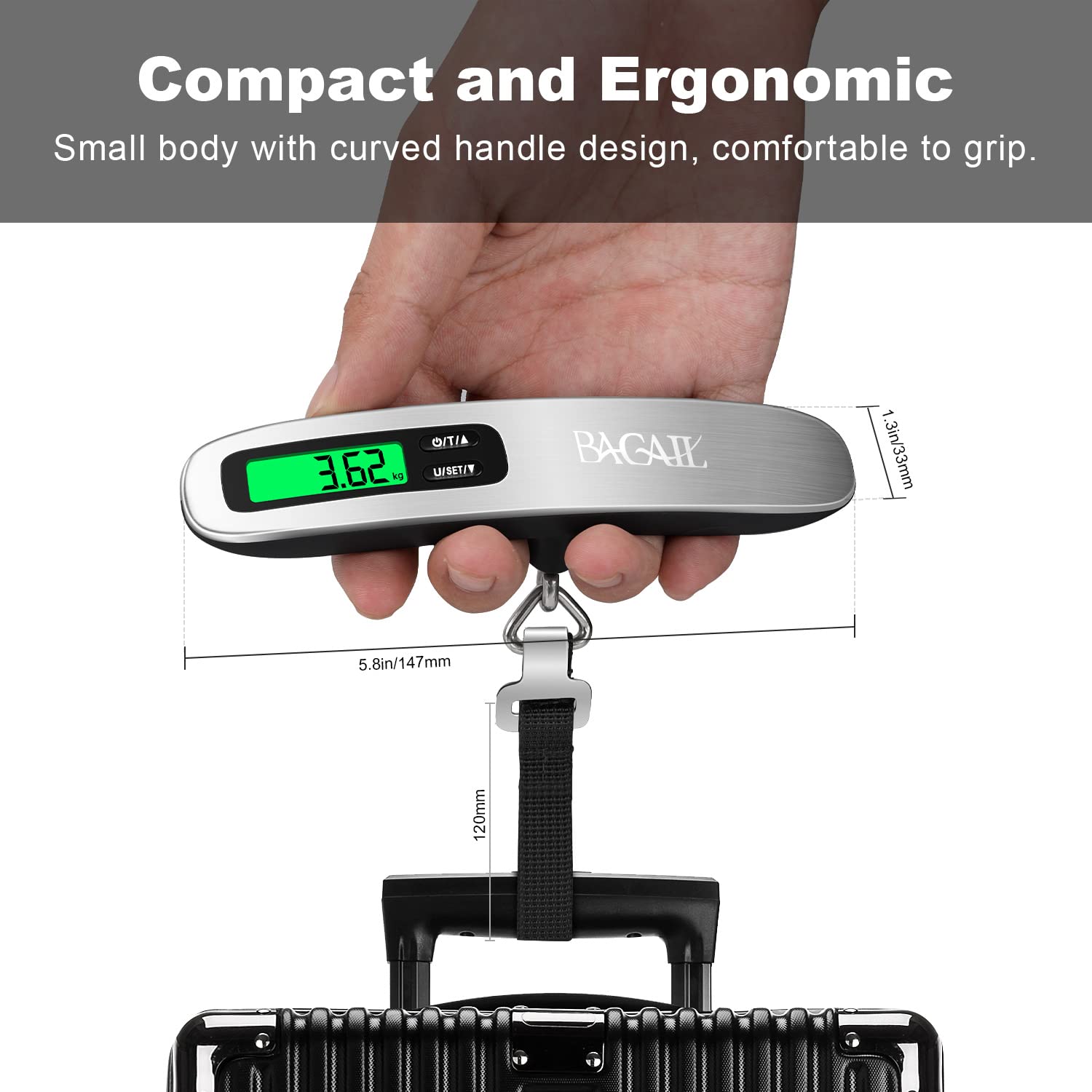 Digital Luggage Scale Electronic Portable Suitcase Travel Weighs