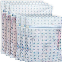 BAGAIL Laundry Bag Mesh Wash Bag for Intimates Lingerie and Delicates BAGAIL STORAGE_BAG Z Blue Dot / 2M,1XL,2L