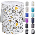 BAGAIL Pop Up Laundry Hamper, Large Capacity Collapsible Drawstring Closure Laundry Storage Basket with Handles BAGAIL LAUNDRY_HAMPER Travel Trip