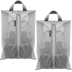 Bagail Travel Shoe Bags, Portable Lightweight Shoes Storage Bag for Men & Women BAGAIL SHOE_BAG Grey 2pcs / Medium 16"x9"3.6"